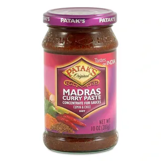 PatakPcs Hot Madras Curry Paste Jar 283G