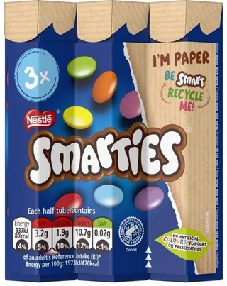 Smarties Chocolate Bag 3Pcs