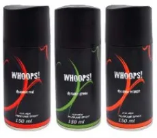 Whoops Assorted Deodorant Spray 3X150Ml