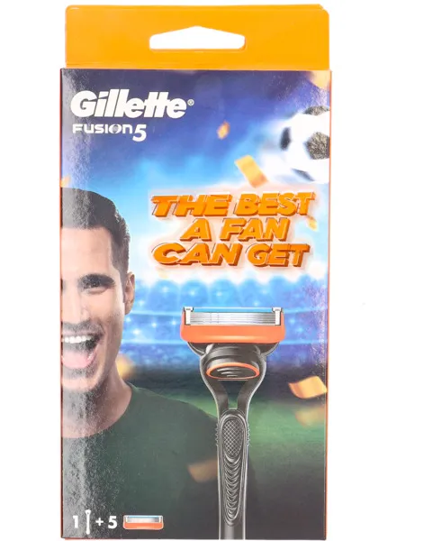 Gillette Fusion Razor + 5 Blades