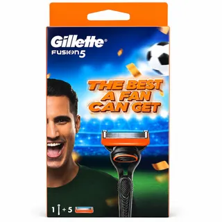 Gillette Fusion Razor + 5 Blades