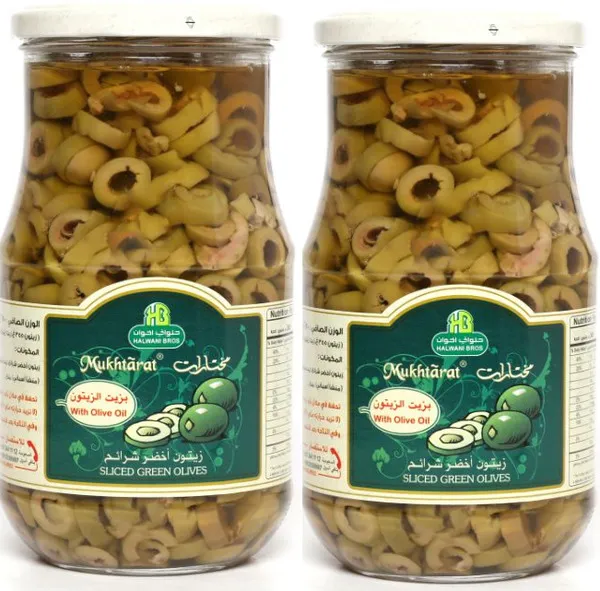 حلواني شرائح زيتون أخضر 325X2 جم