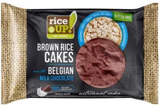 Rice Up Gluten Free Brown Rice Cakes With Belgian Milk Chocolate 30G