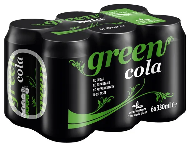 Green Cola Original Can 6X330Ml