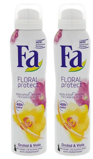 Fa Floral Protect Deodorant Spray 2X150Ml