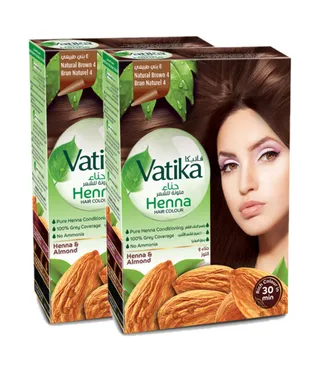 دابر فاتيكا ملون الشعر الحناء الطبيعي بني 60X2 جم