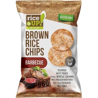 Rice Up! Gluten Free Brown Rice Chips With Barbeque 25G