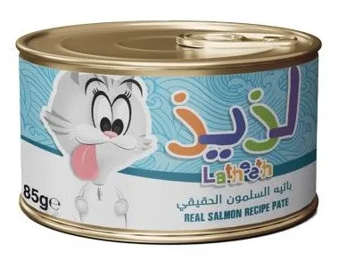 لذيذ وصفة السلمون باتي طعام للقطط 85 جم