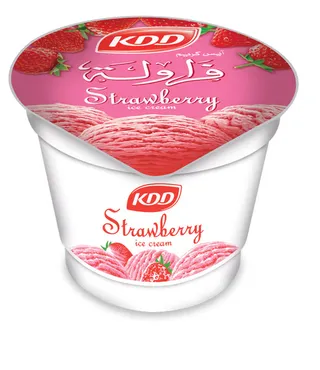 Kdd Ice Cream Cup Strawberry 100 ml