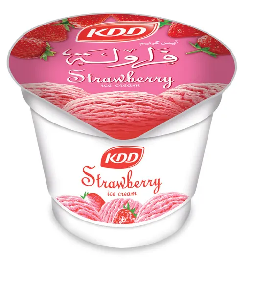 Kdd Ice Cream Cup Strawberry 100 ml