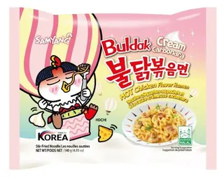 Samyang Buldak Creamy Carbonara Hot Chicken Instant Ramen 140G
