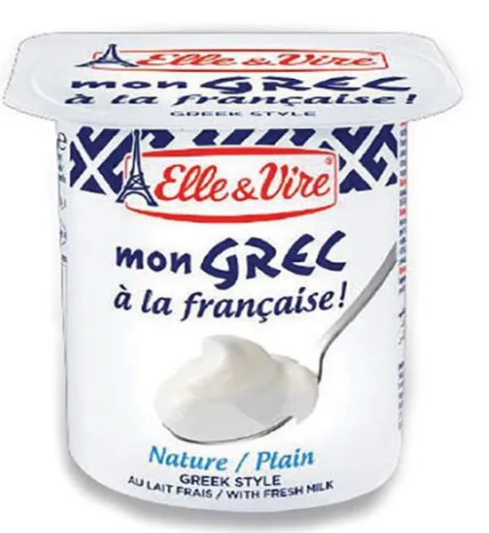 Elle & Vire Mon Grec Plain Dairy Dessert 125G