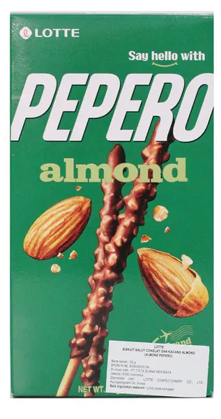 Lotte Pepero Chocolate Sticks With Almond 32G