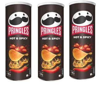 Pringles Hot & Spicy Potato Chips 3X165G