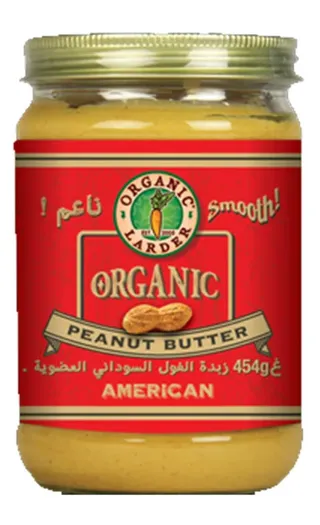 Organic Larder Creamy Peanut Butter 454G