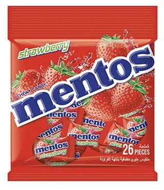 Mentos Strawberry Chewy Candy 70.2G