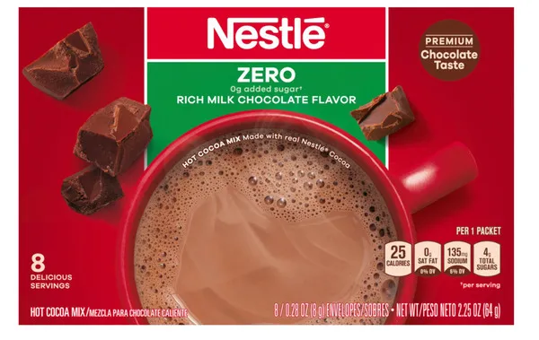 Nestle Fat Free Hot Cocoa Mix 8X8G