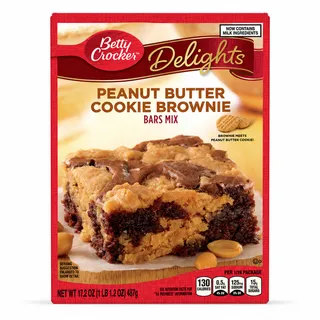 Betty Crocker Peanut Butter Brownie Mix 487G