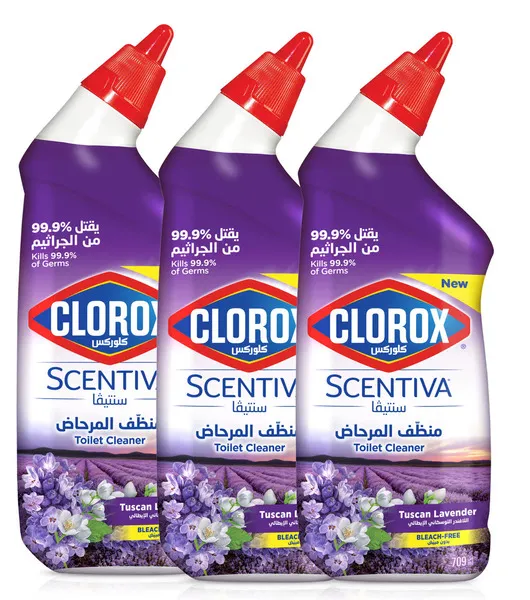 Clorox Scentiva Bowl Cleaner Lavender Scent 3X709ml