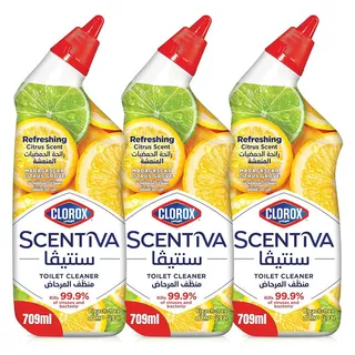 Clorox Scentiva Bowl Cleaner Citrus Scent 3X709ml
