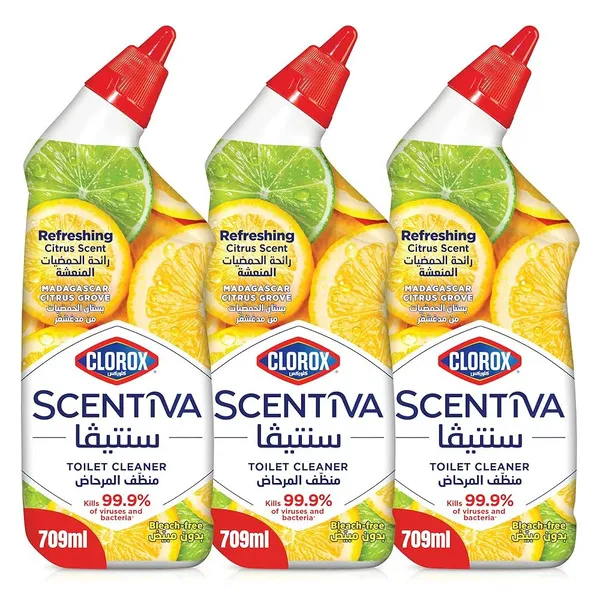 Clorox Scentiva Bowl Cleaner Citrus Scent 3X709ml