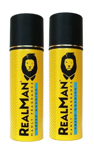ريال مان  معطر بخاخ للجسم 150 مل فريش مورننغ 2 حبة