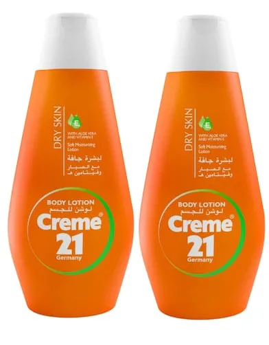كريم 21 لوشن الجسم للبشرة الجافة 2X250 مل
