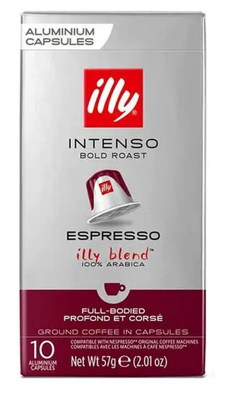 Illy Intenso Espresso Coffee Capsules, 10 Capsules