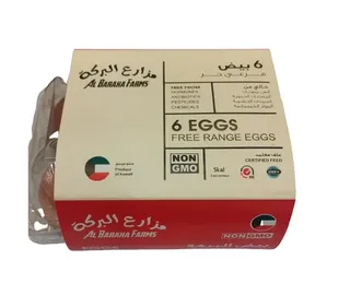 بيض مزرعة طازجة 6 قطعة