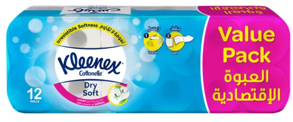 Kleenex Dry Soft Toilet Tissue 12 Rolls