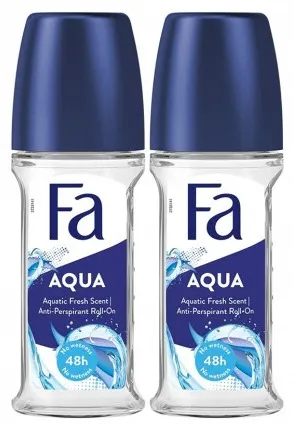 Fa Aqua Anti-Perspirant Roll-On Deodorant 2X50Ml