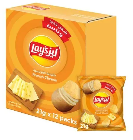 Lay's French Cheese Potato Chips 12 x 21 g