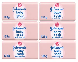 Johnson's Baby Soap With Baby Oil 6 x 125 g