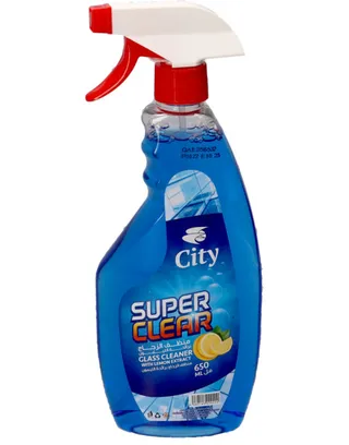 City Super Clear Glass Cleaner With Lemon Extract 650Ml