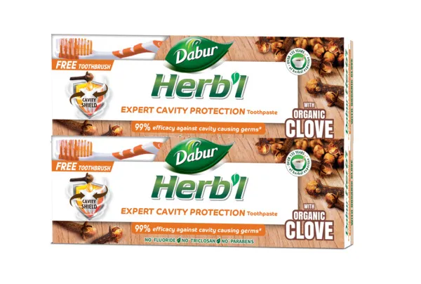 Dabur Herbal Clove Toothpaste 2X150G