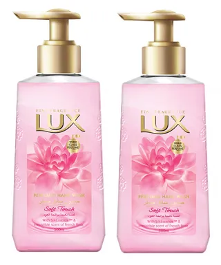 لوكس صابون غسول اليدين المعطر بالورد الناعم 500X2 مل