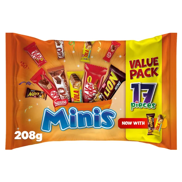 Nestle Minis Mix Chocolate Bag 208G
