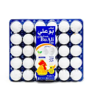 Bu Ali Kuwaiti Grade A Fresh Eggs 30pcs