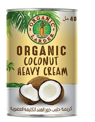 Organic Larder Coconut Heavy Cream 400Ml