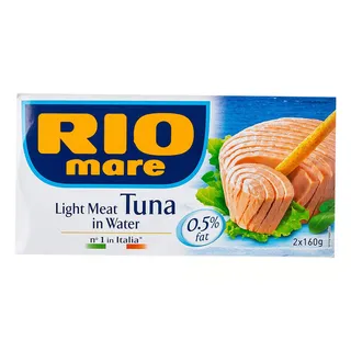 Rio Mare Light Meat Tuna in Water 2X160g