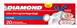 Diamond Extra Small Garbage Bag 20's