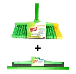 Scotch Brite Twister Fine Indoor Broom + Twister Aqua Squeeze
