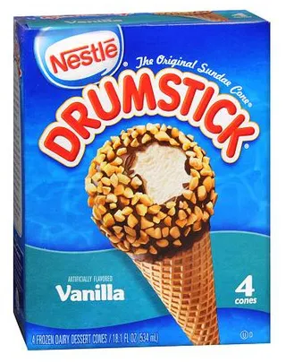 Nestle Drumstick Vanilla Ice Cream 140Ml 4Pcs