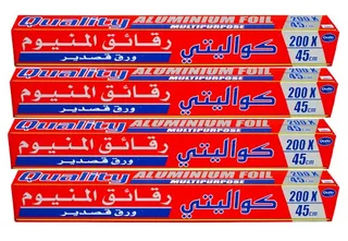 Quality Red Aluminium Foil 4's 200X5Cm