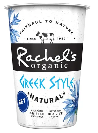 RachelPcs Organic Greek Style Set Natural Yogurt 450G