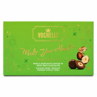Vochelle Milk Chocolate Coated Hazelnuts Tin 205G