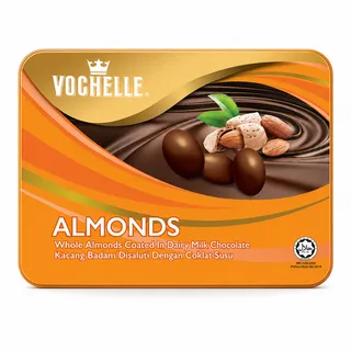 Vochelle Milk Chocolate Coated Almonds Tin 205G