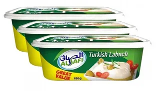 الصافي لبنة فاخرة كاملة الدسم 3X180 جم