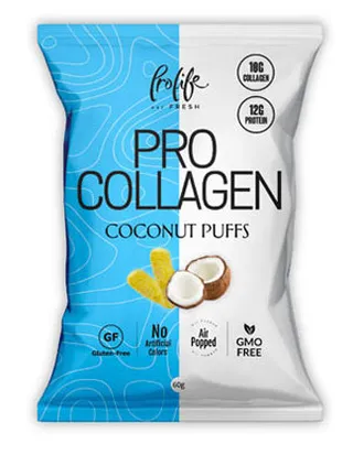 Prolife Pro Collagen Coconut Puffs Snack 60G