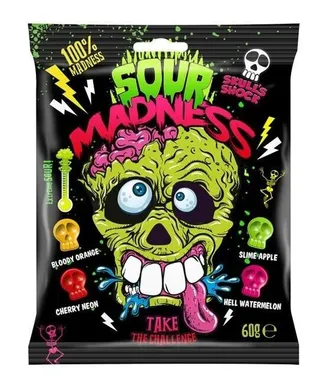 Sour Madness Extreme Sour Candies 60G
